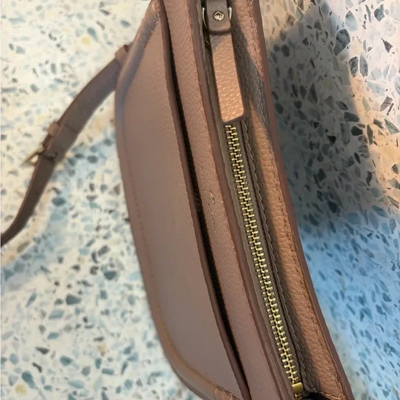 Kate Spade Orchard Street Hemsley Crossbody Taupe Pebbled - Picture 6 of 8